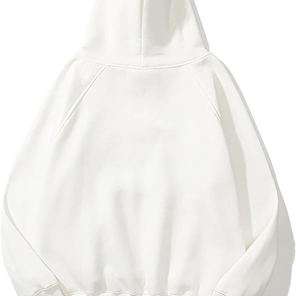 Women Solid Basic Fleece Letter Loose Hoodie Swea… - image 2